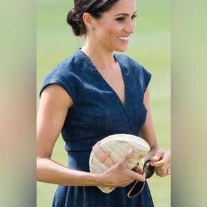 JC Fan Rattan clutch Inspired